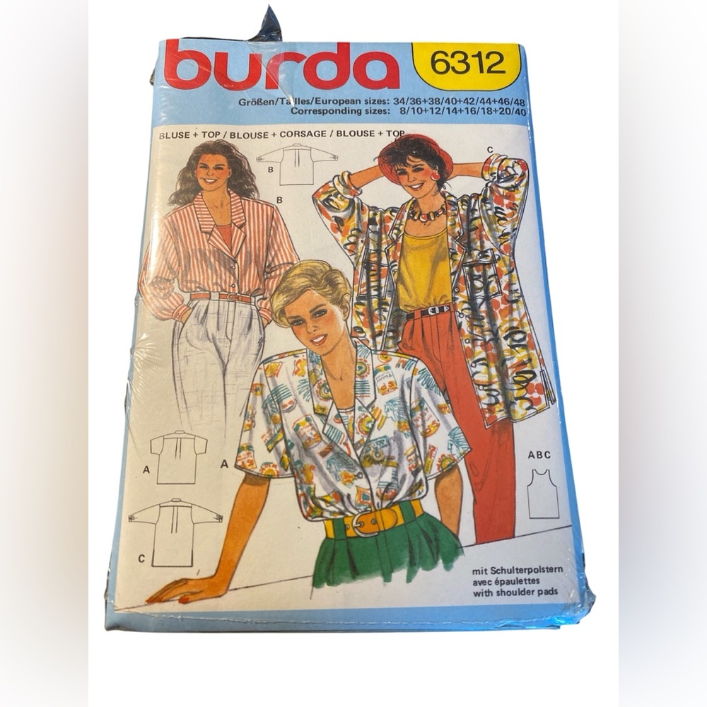 80’s Burda Pattern- #6312 - sealed